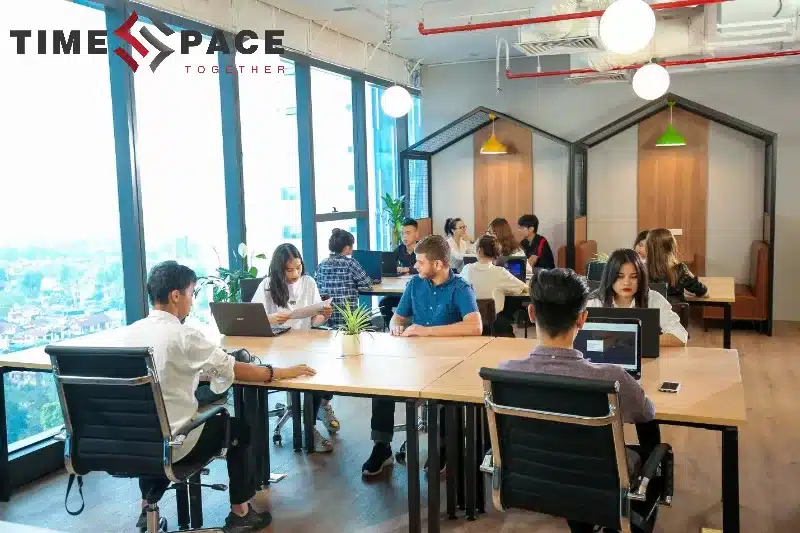 Cộng đồng coworking được xây dựng trên cơ sở một không gian làm việc chung